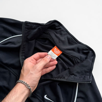 RARE 2000s Nike Track Jacket Black - (L)
