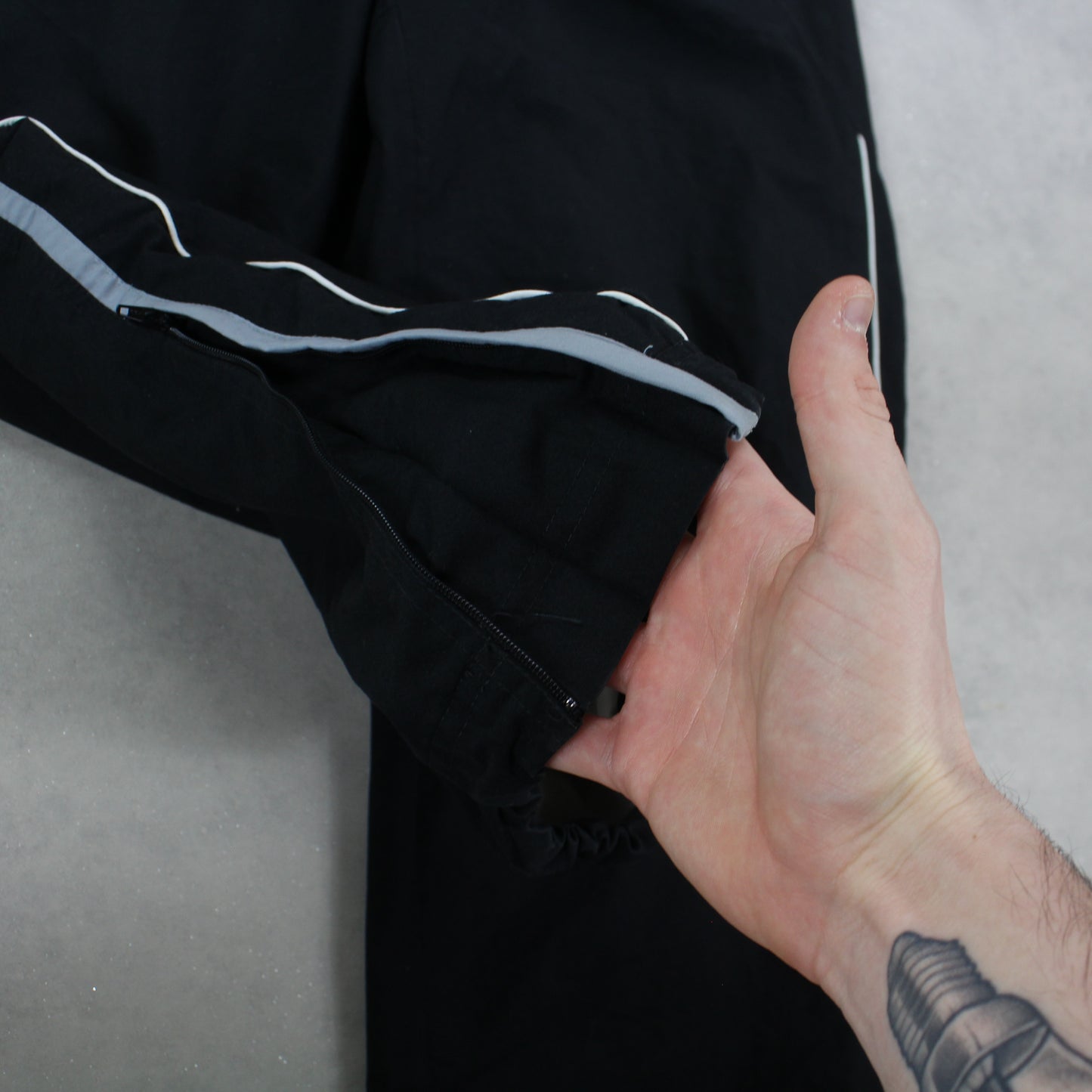 RARE 00s Nike Trackpants Black - (L)