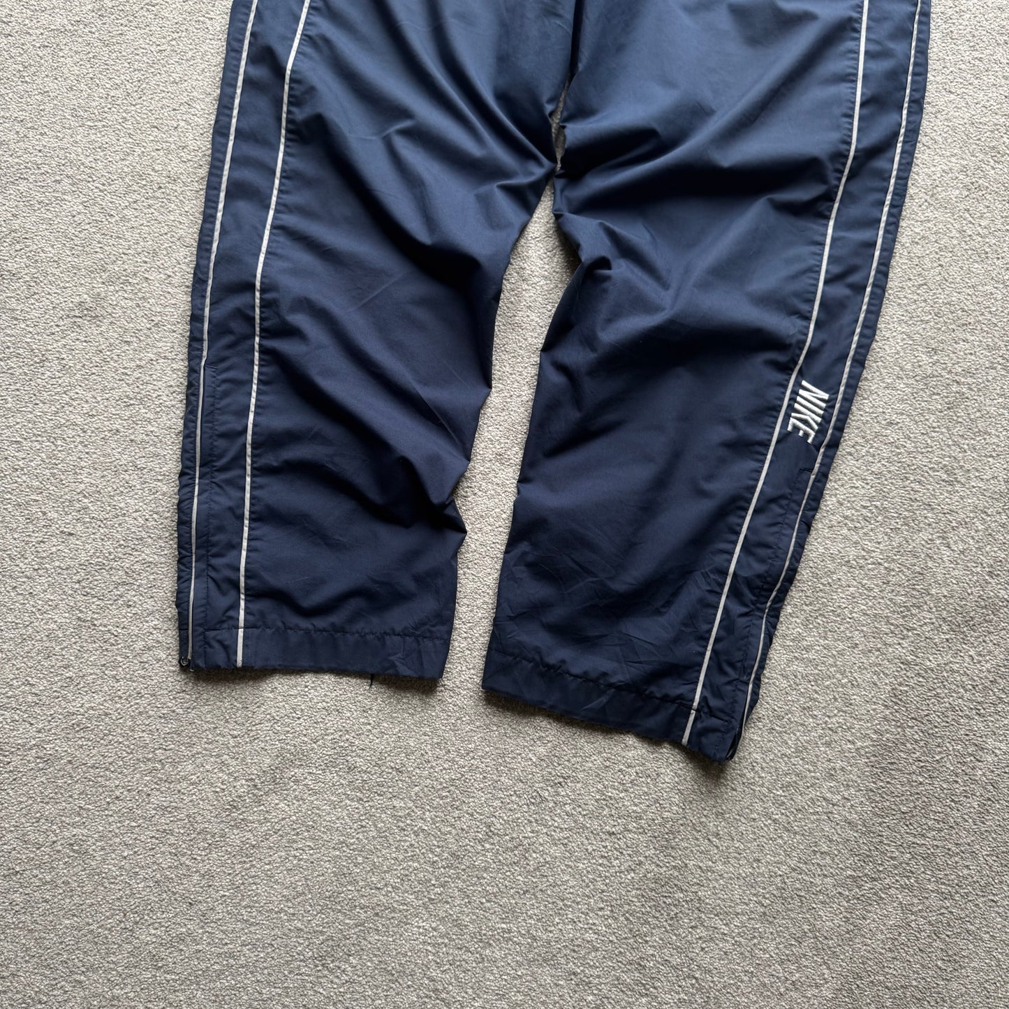 SUPER RARE 2000s Nike Trackpants Blue - (L)