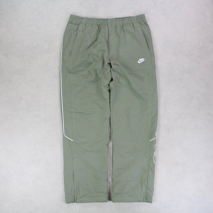 RARE 00s Nike Trackpants Green - (L)