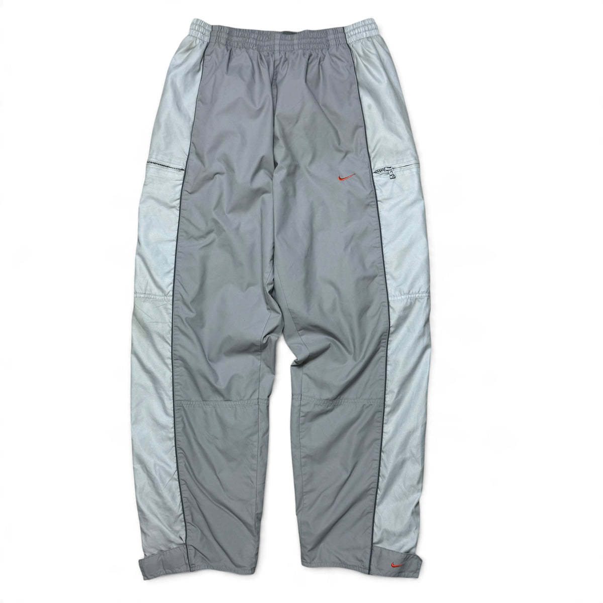 RARE 2000s Nike Trackpants Grey - (L)