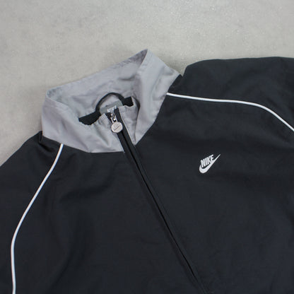 RARE 00s Nike Track Jacket Grey - (S)