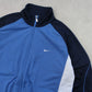 RARE 00s Nike Track Jacket Blue - (M)