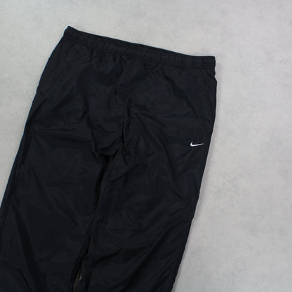 RARE 00s Nike Trackpants Black - (L)