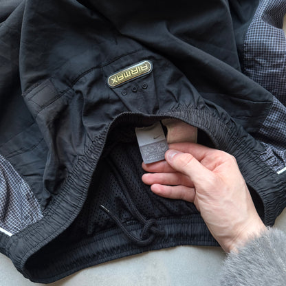 SUPER RARE 2000s Nike Air Max Trackpants Black - (L)