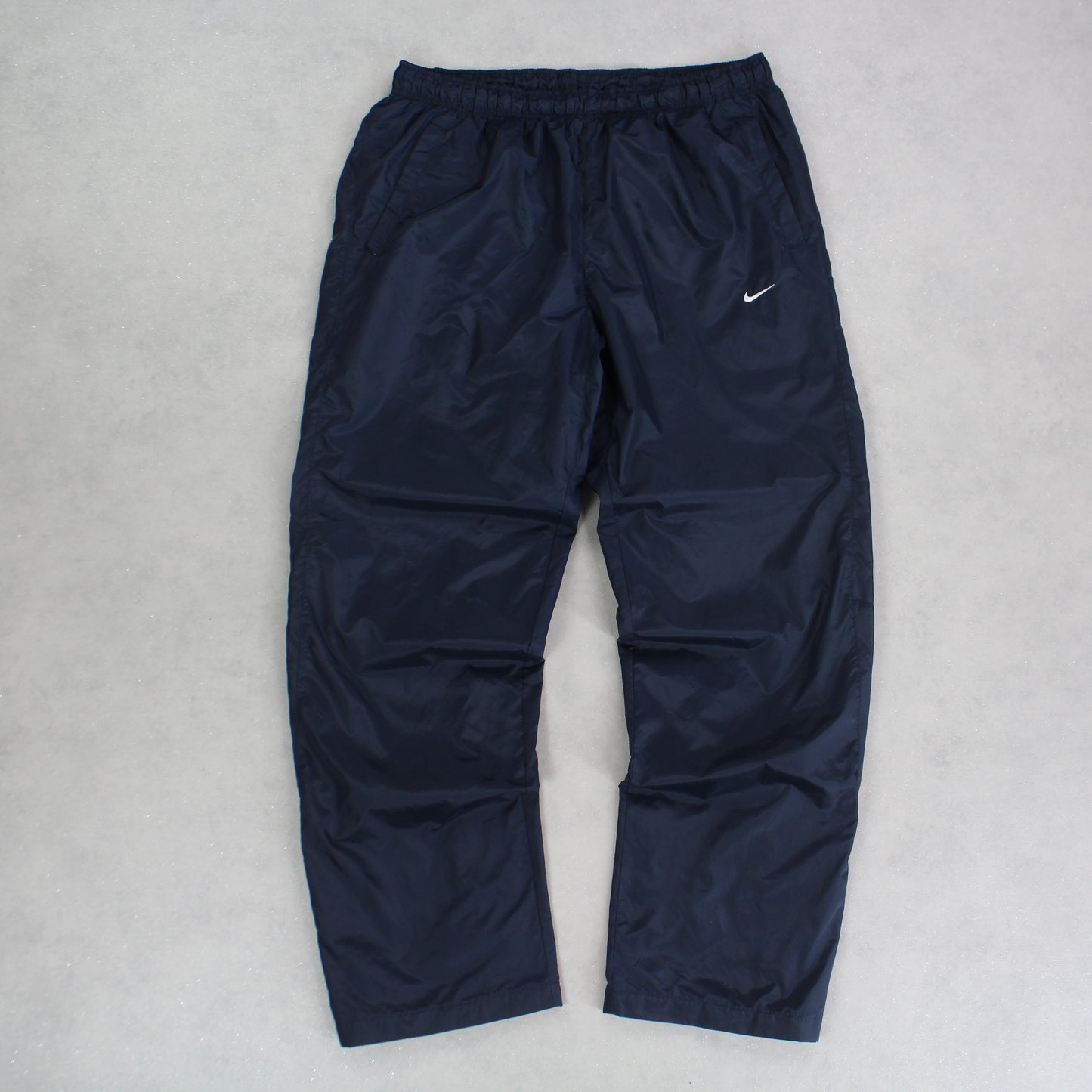 RARE 2000s Baggy Nike Trackpants Navy - (L)