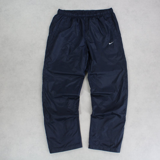 RARE 2000s Baggy Nike Trackpants Navy - (L)