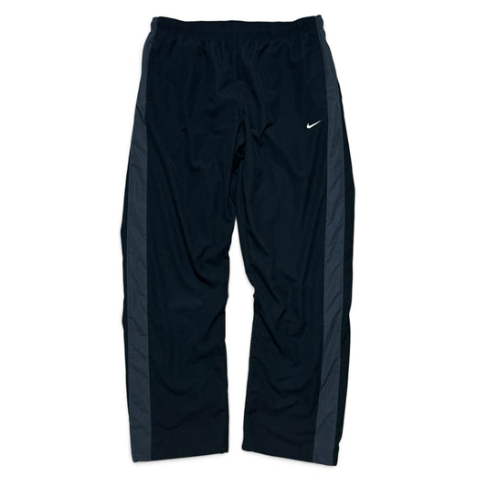2000s Baggy Nike Trackpants Black - (L)