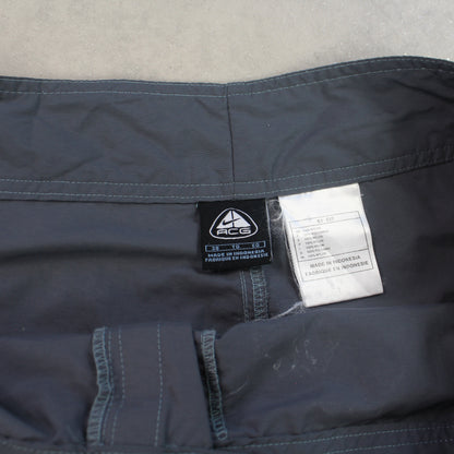 RARE 90s Nike ACG Shorts Grey - (XL)