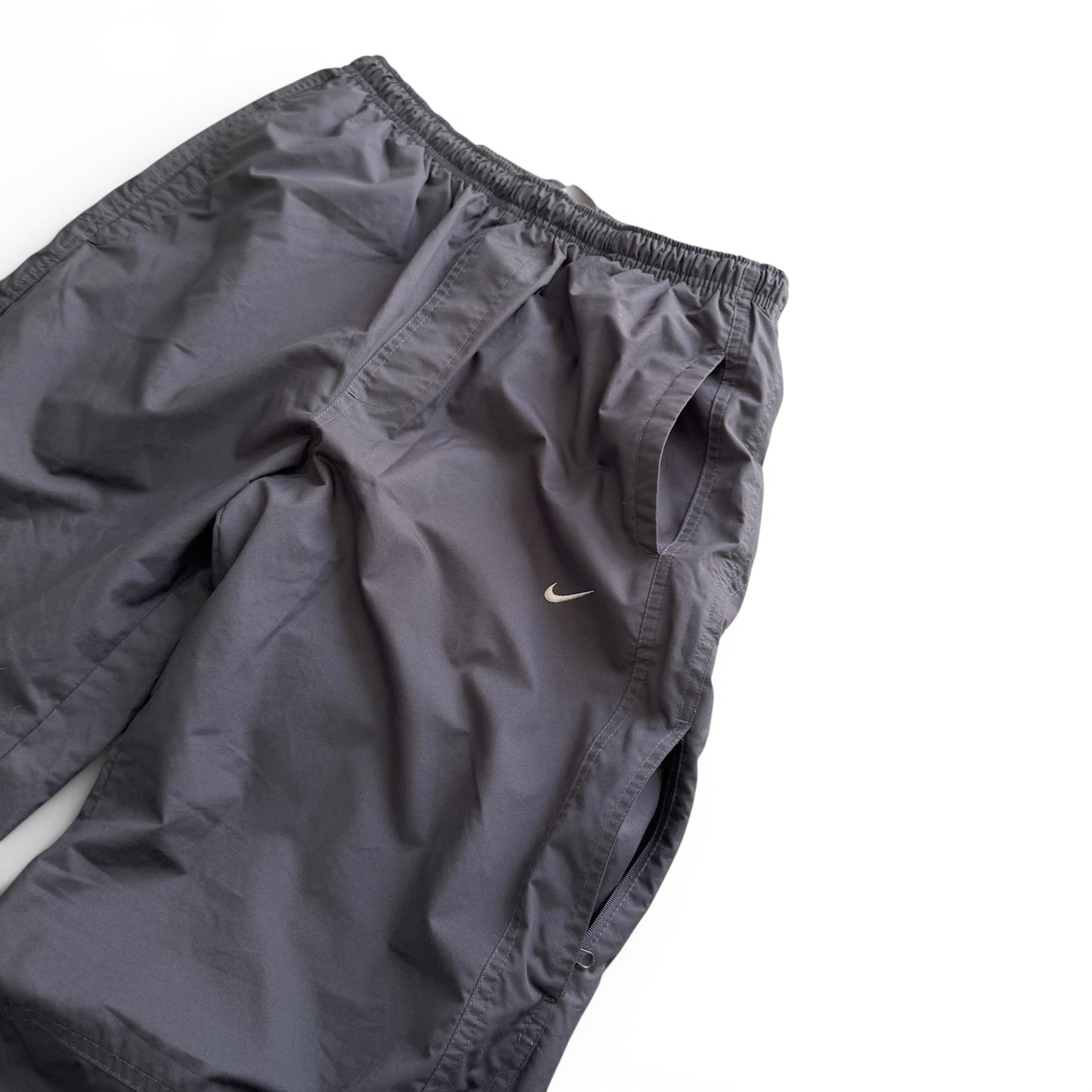 SUPER RARE 2000s Baggy Nike Trackpants Grey *PREMIUM* - (M)