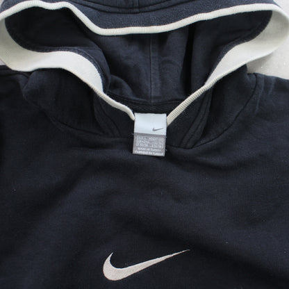 RARE Vintage 00s Nike Hoodie Black - (L)