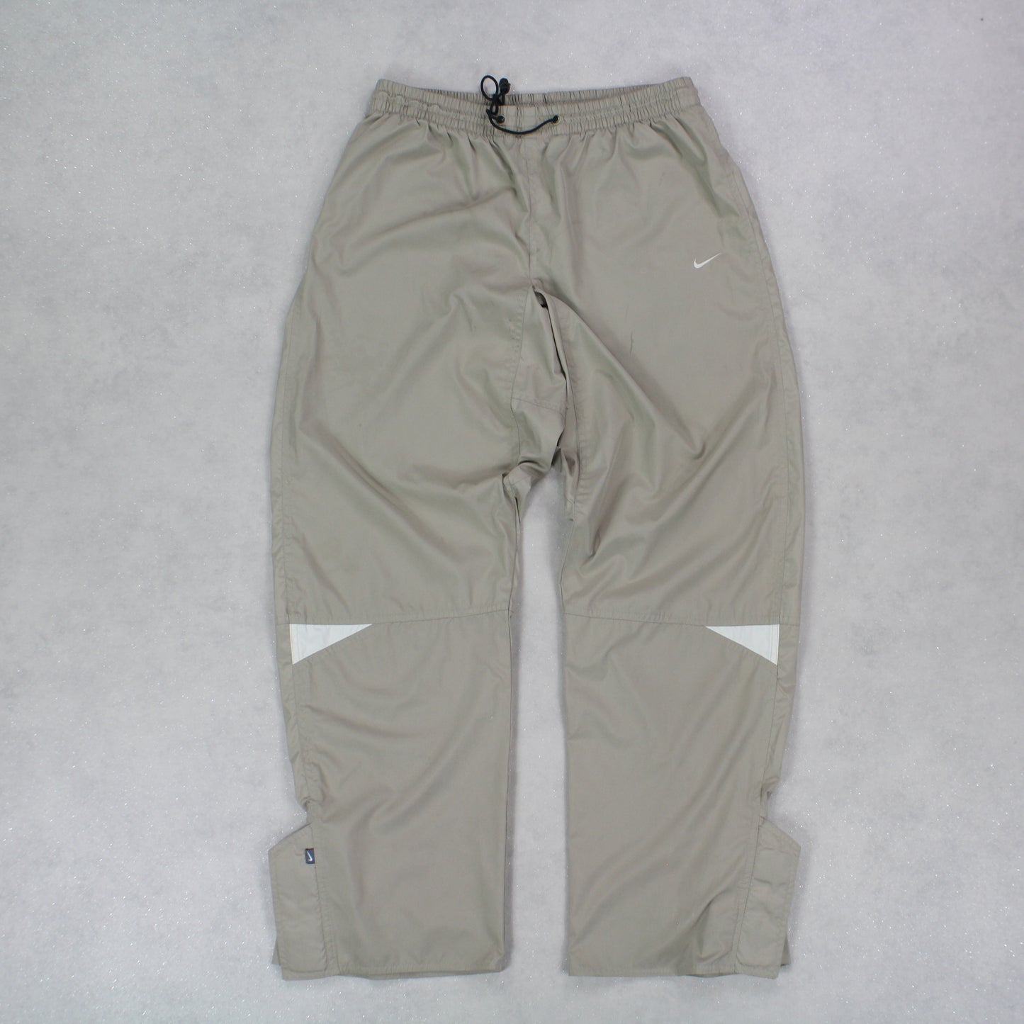 RARE 90s Baggy Nike Trackpants Beige - (L)