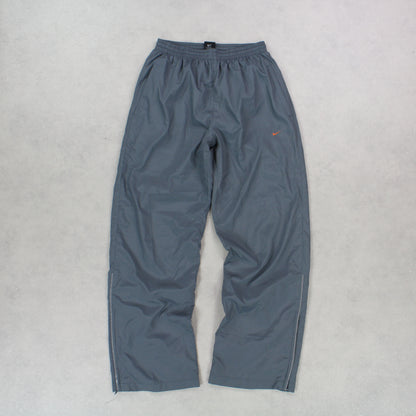 RARE 00s Baggy Nike Trackpants Grey - (M)