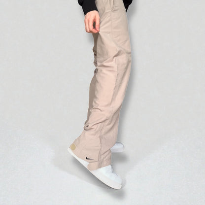 RARE 2000s Nike Trackpants Cream - (M)