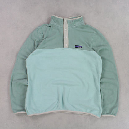 RARE 90s Patagonia 1/4 Fleece Green - (M)