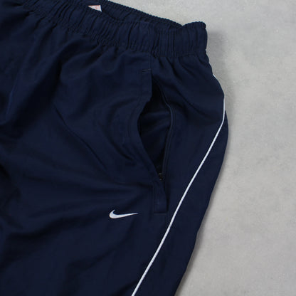 RARE 2000s Baggy Nike Trackpants Navy - (XL)