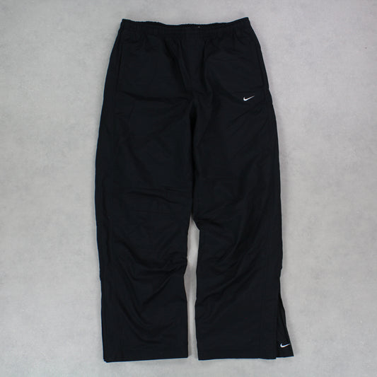 SUPER RARE 00s Nike Trackpants Black - (L)