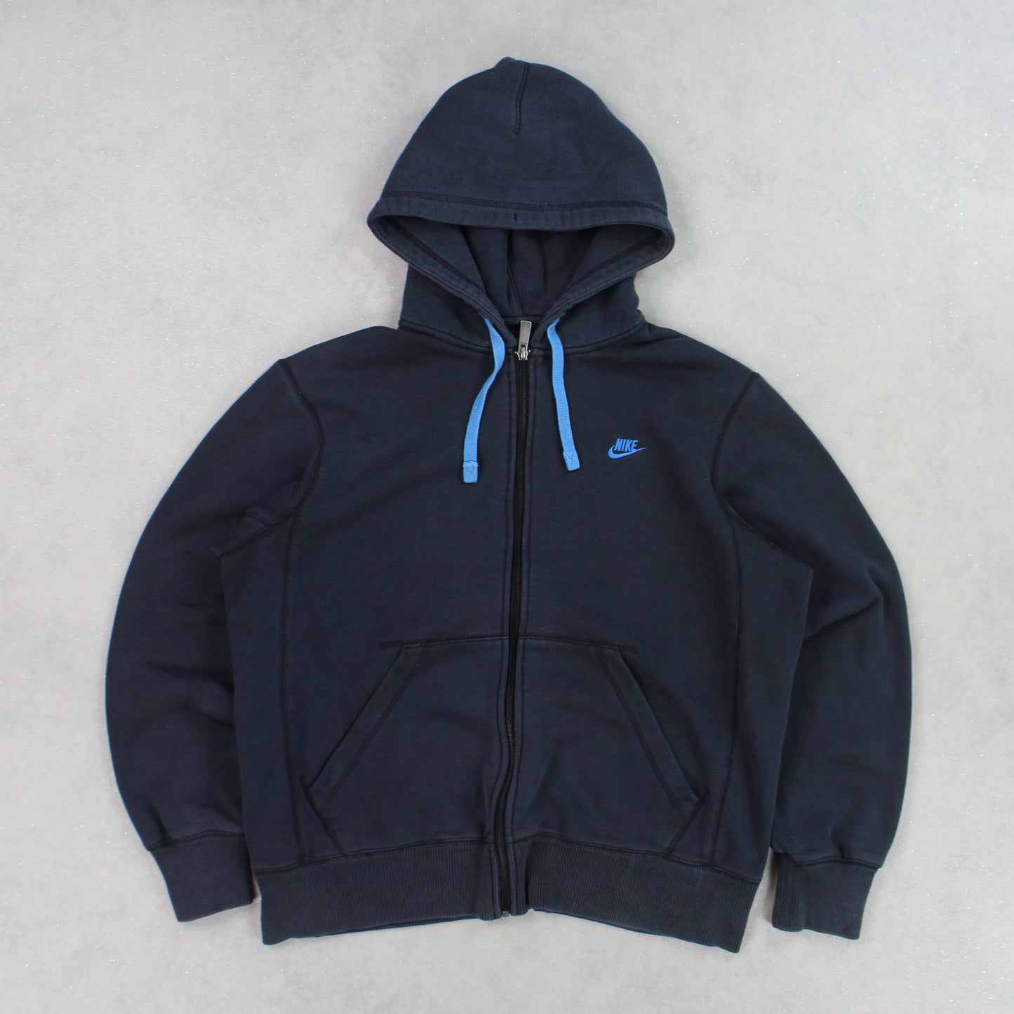 00s Nike Zip Up Hoodie Black - (S)