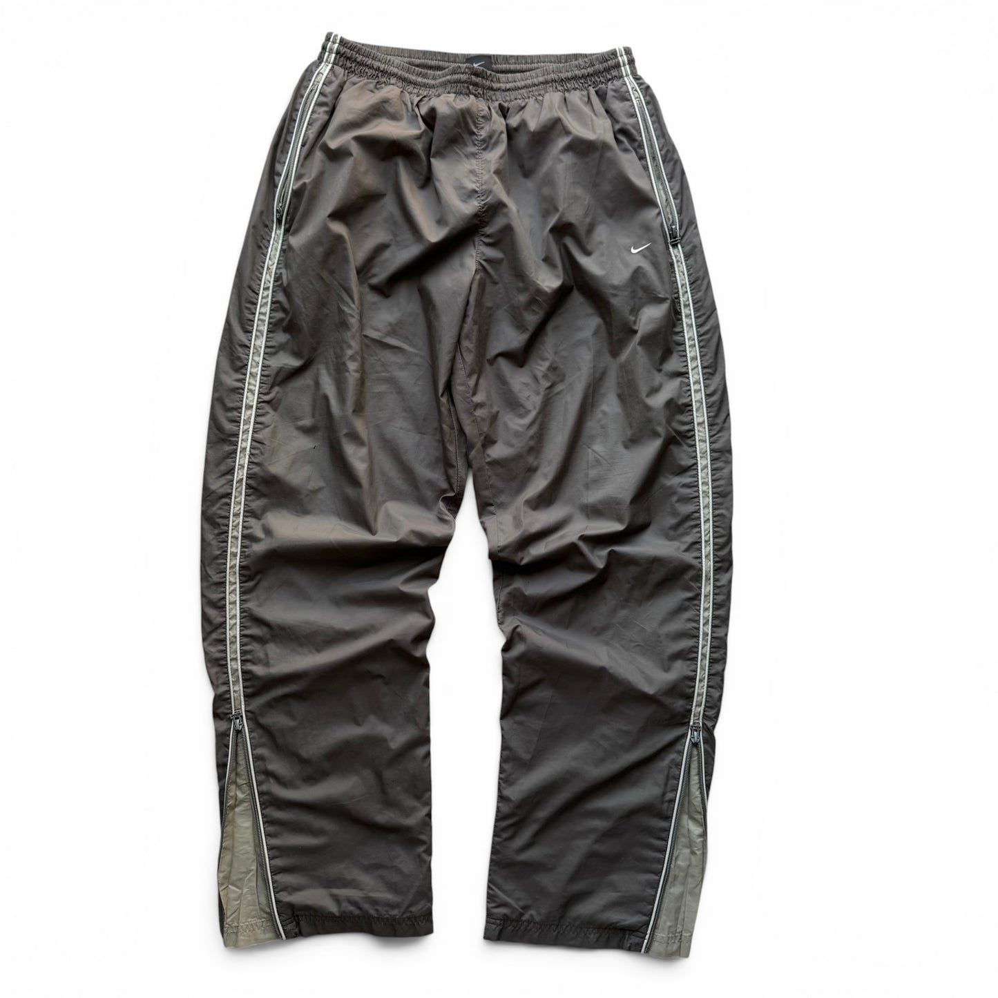 RARE 2000s Baggy Nike Trackpants Brown - (L)