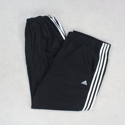 Vintage 00s Adidas Trackpants Black - (XL)