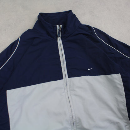 RARE 2000s Nike Track Jacket Navy - (L)