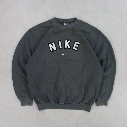 VERY RARE 90s Nike Sweatshirt Grey - (S)