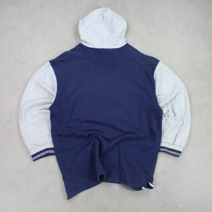 RARE 1990s Nike Swoosh Hoodie Navy - (L)