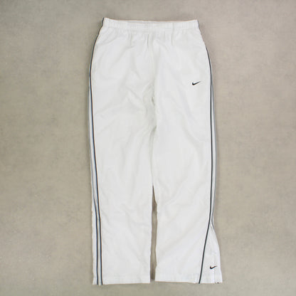 SUPER RARE 00s Nike Trackpants White - (M)