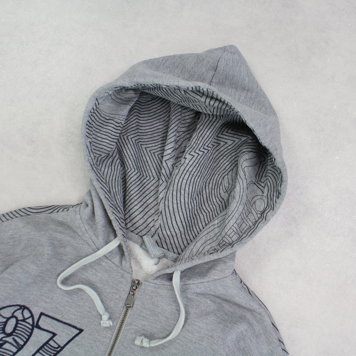 SUPER RARE 2000s Nike Air Max 97 Zip Up Hoodie Grey - (M)
