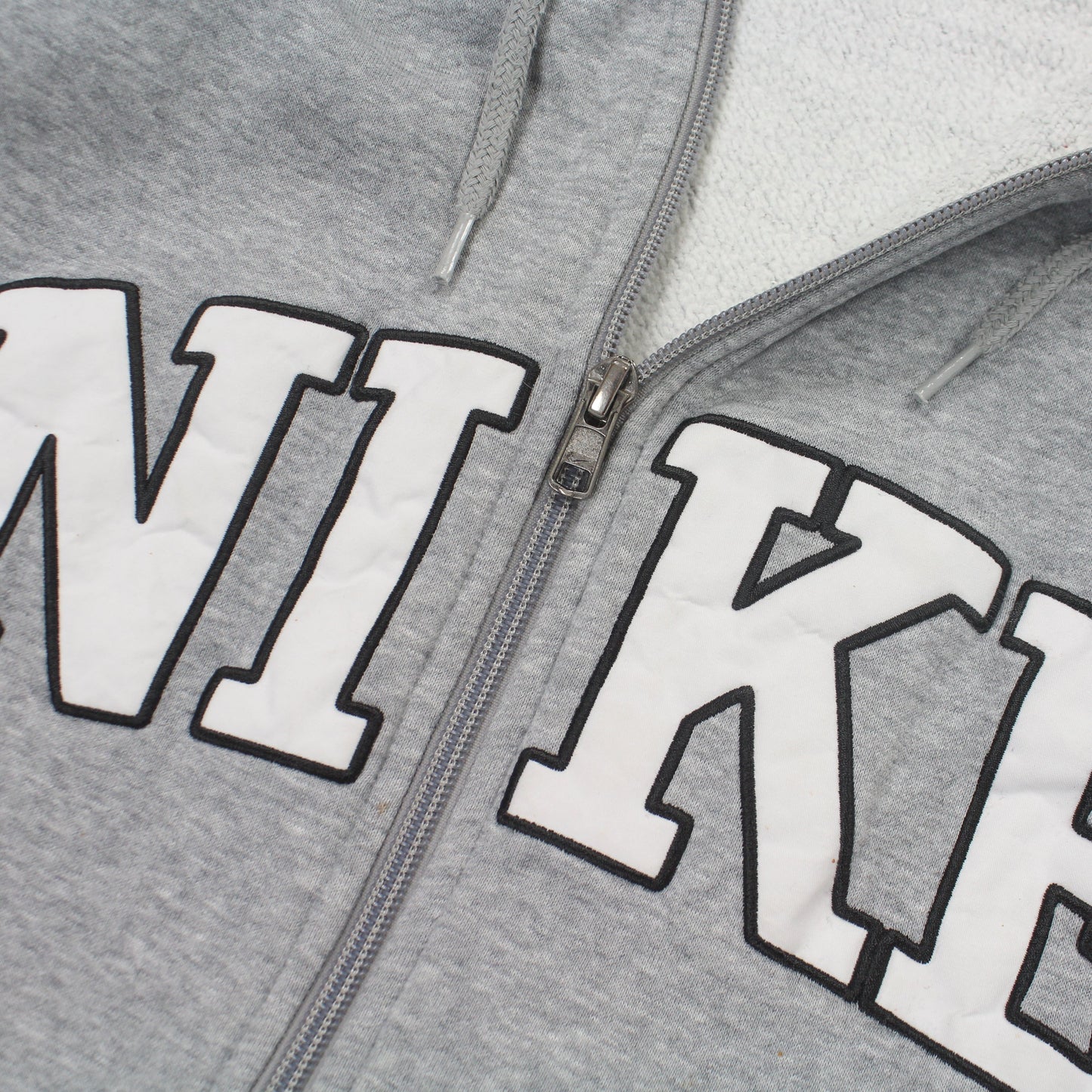 RARE 2000s Nike Zip Hoodie Grey - (M)