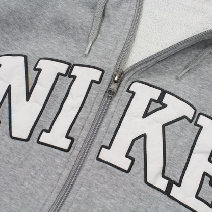 RARE 2000s Nike Zip Hoodie Grey - (M)