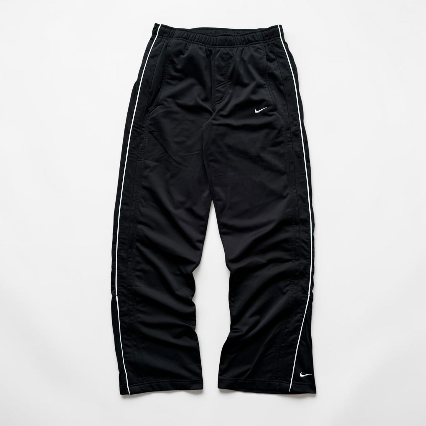 RARE 2000s Baggy Nike Trackpants Black - (S)