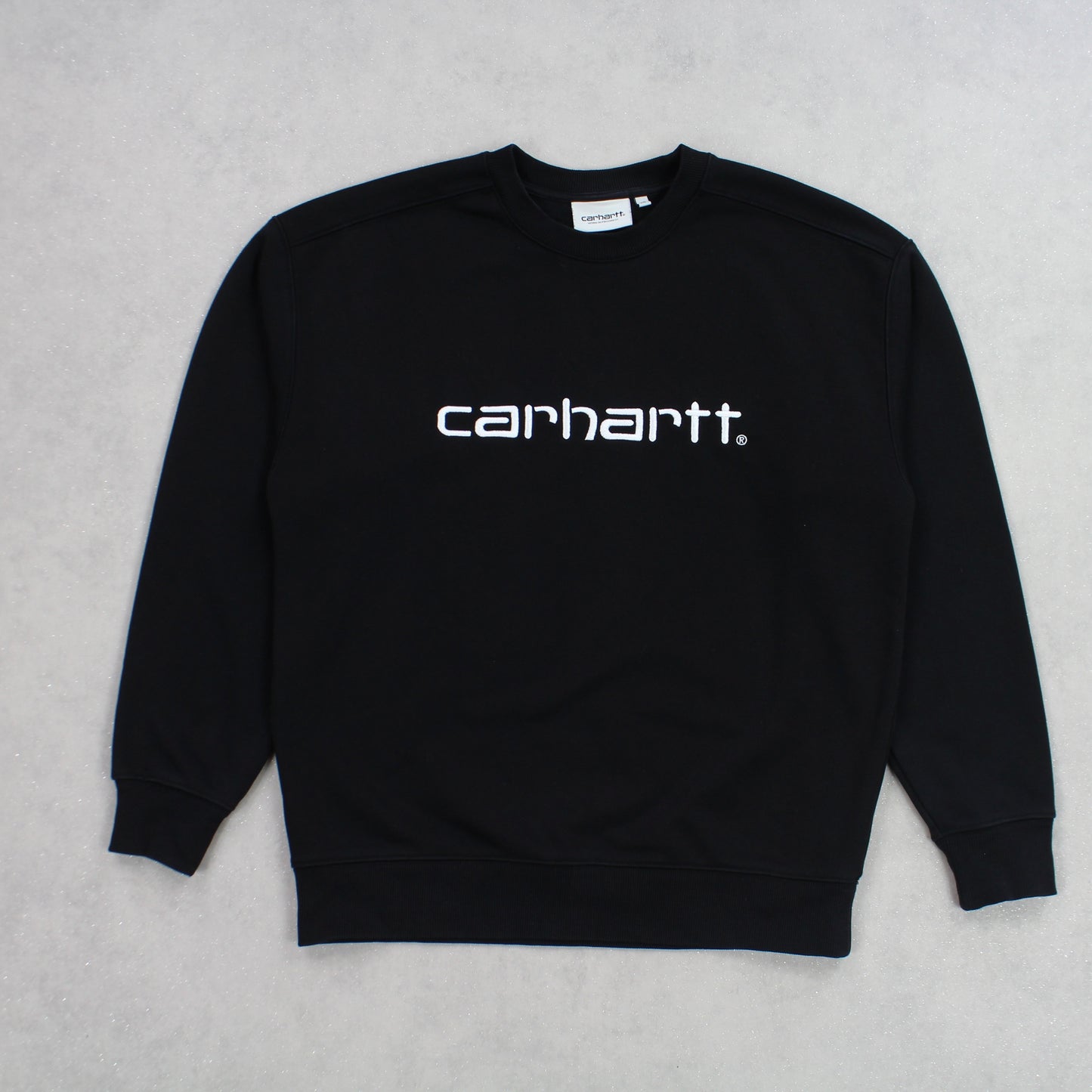 Black Carhartt Spell Out Sweatshirt - (XS)