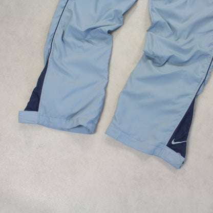 SUPER RARE 2000s Nike Trackpants Blue - (S)