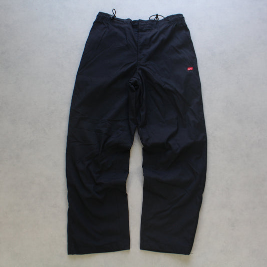 RARE 2000s Baggy Nike Trackpants Black - (L)