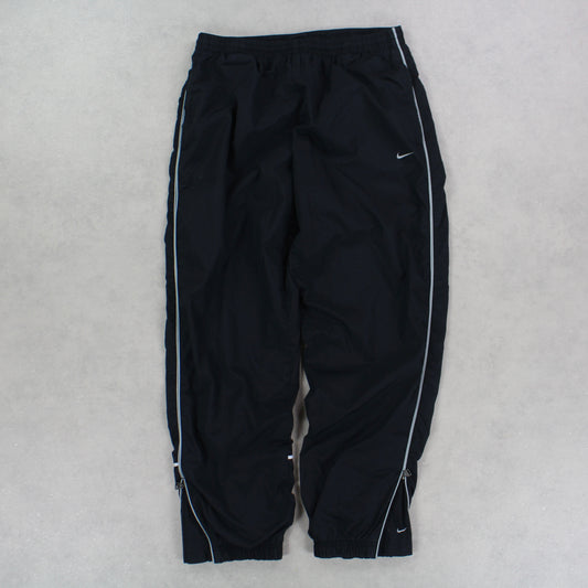 RARE 00s Nike Trackpants Black - (L)