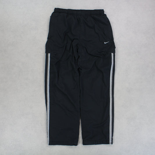 RARE 00s Nike Trackpants Black - (M)