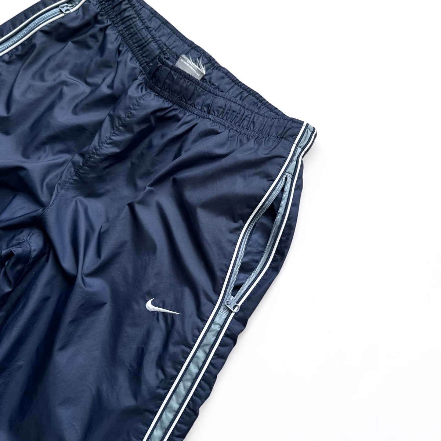 SUPER RARE 2000s Nike Trackpants Navy - (XS)