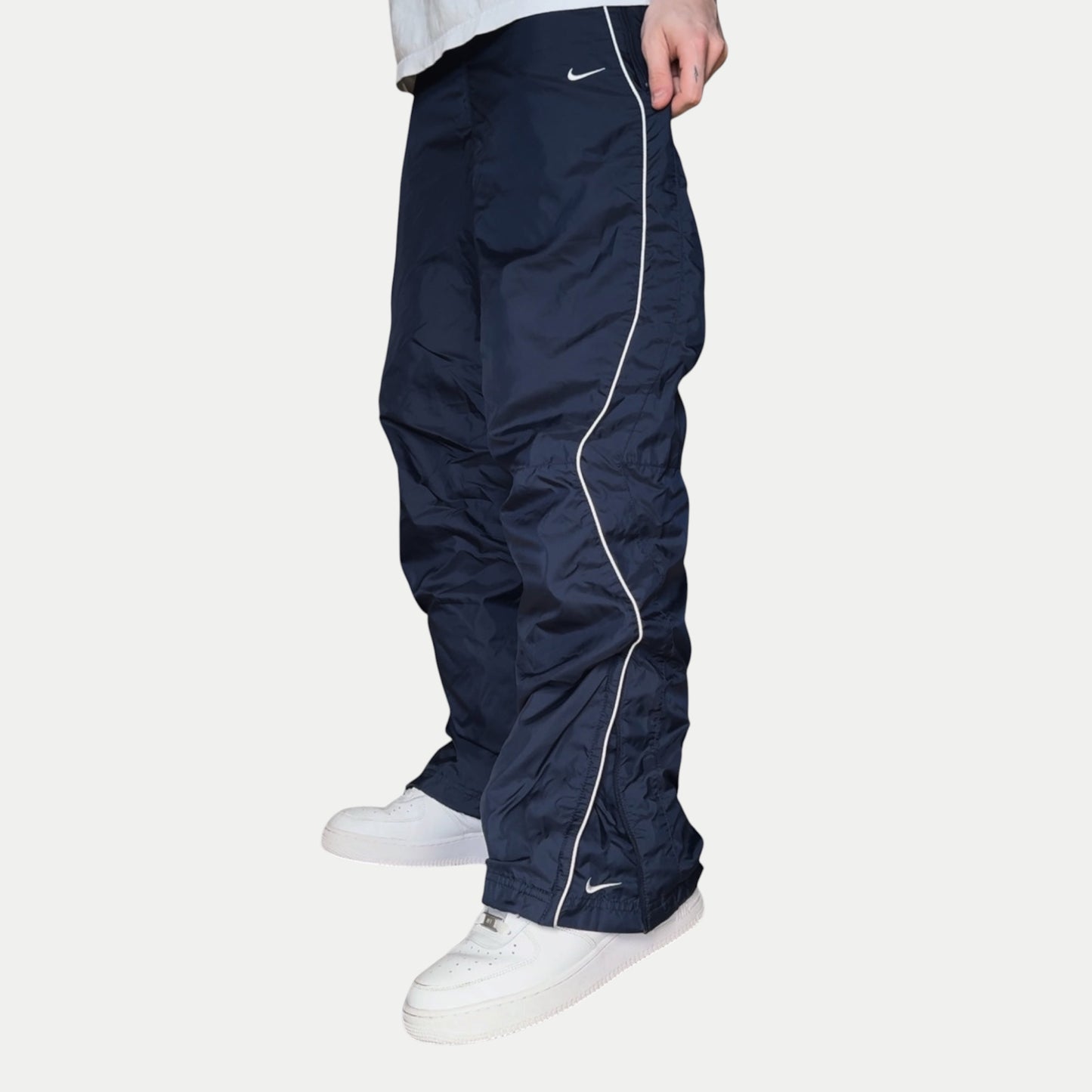 SUPER RARE 2000s Nike Trackpants Navy - (L)