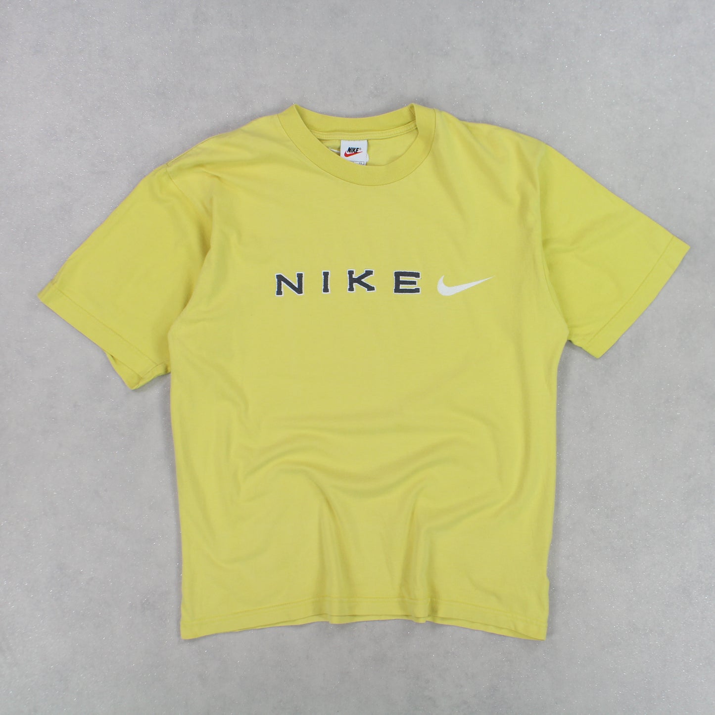 RARE 1990s Nike T-Shirt Yellow - (S)