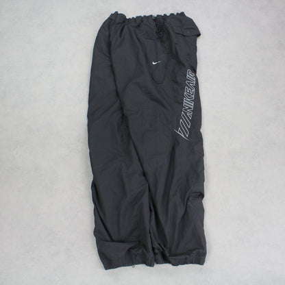 SUPER RARE Vintage 00s Nike Trackpants Grey - (M)