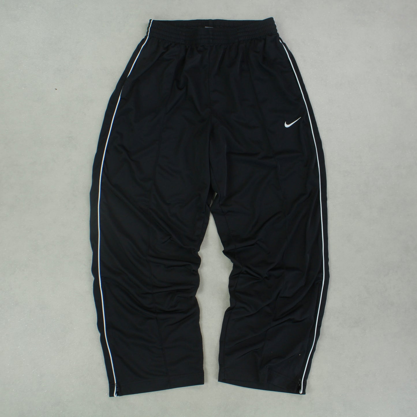 RARE Baggy Nike Trackpants Black - (L)