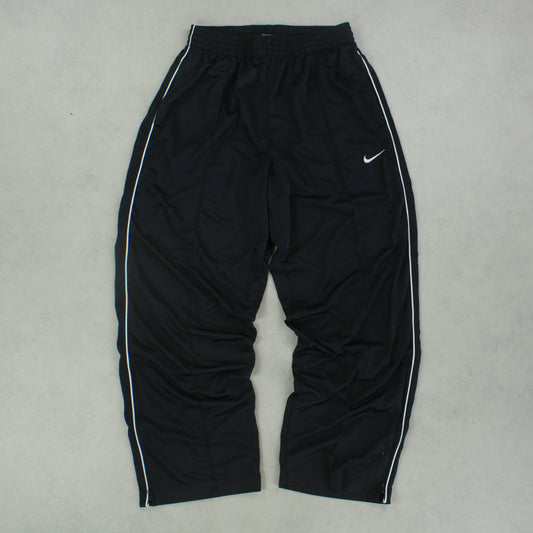 RARE Baggy Nike Trackpants Black - (L)