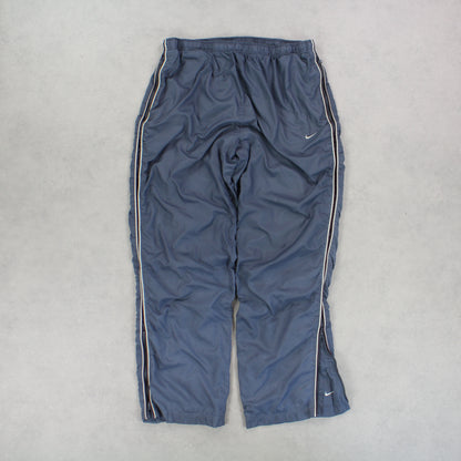 RARE 00s Baggy Nike Trackpants Grey - (XL)