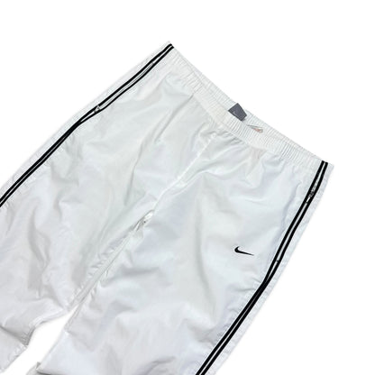 SUPER RARE 2000s Baggy Nike Trackpants White - (S)