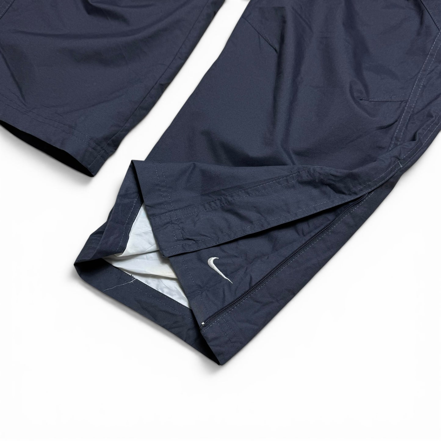 SUPER RARE 2000s Baggy Nike Trackpants Grey *PREMIUM* - (M)