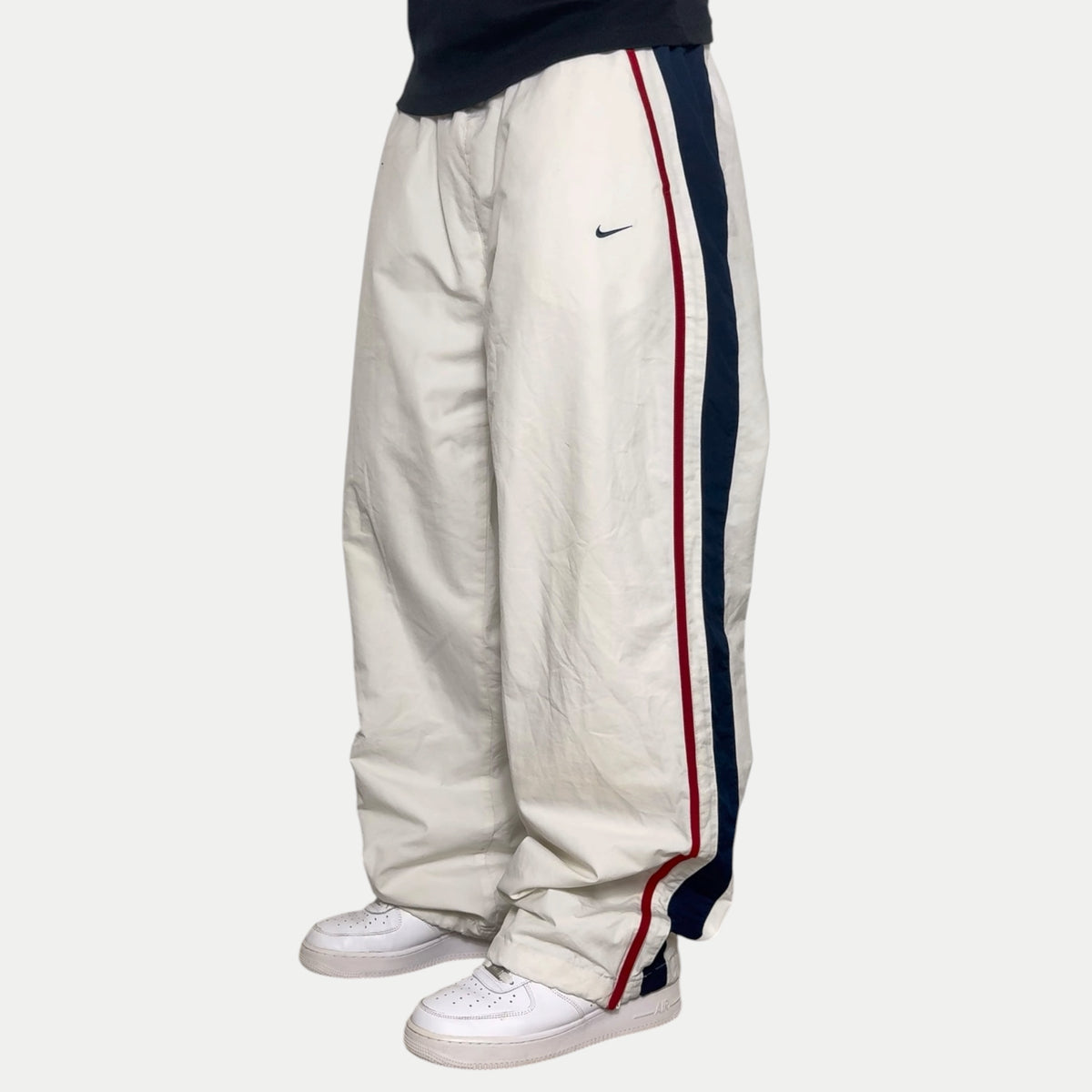 RARE 2000s Nike Trackpants White - (XL)