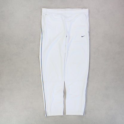 RARE 00s Nike Trackpants White - (M)