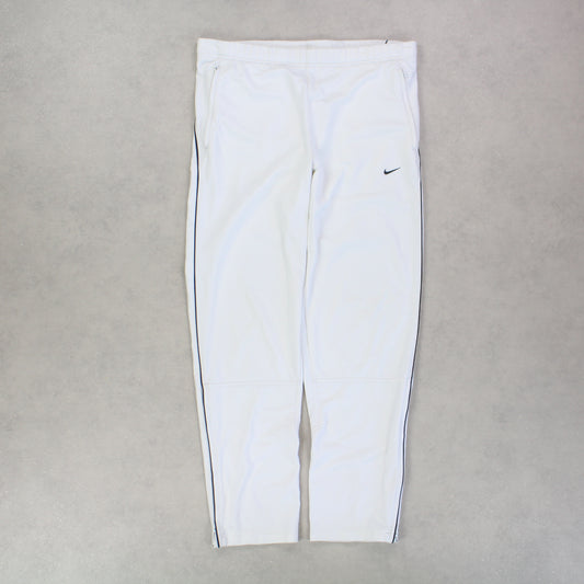 RARE 00s Nike Trackpants White - (M)