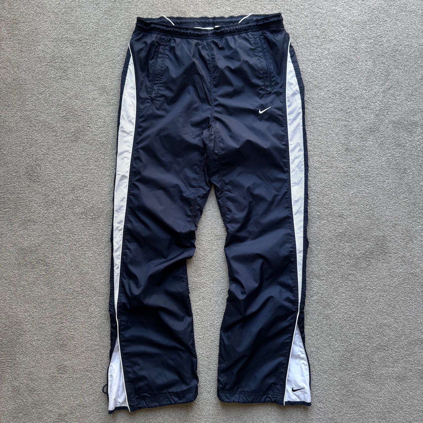SUPER RARE 2000s Nike Trackpants Navy *PREMIUM* - (M)